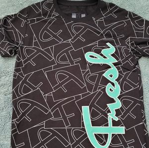 Hustle OG Fresh Black Shortsleeve T-shirt With FRESH On The Front, Small